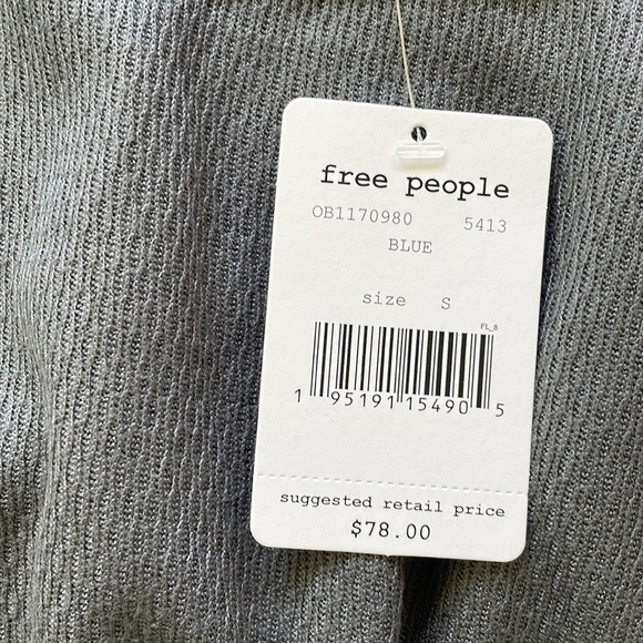 Free People Blue Grey Snowy Thermal, S - Picture 9 of 10